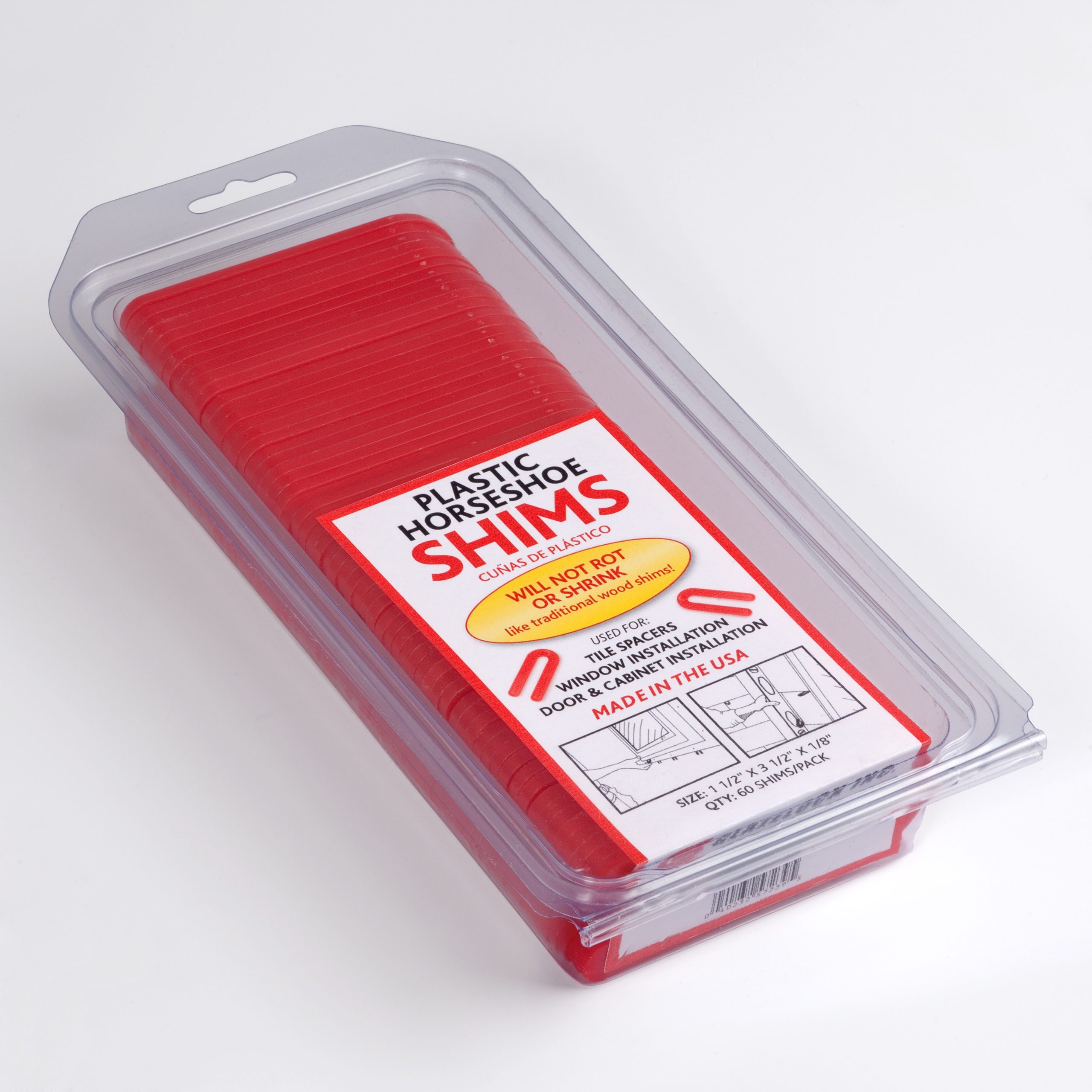 Horseshoe Shim Packs 1/8" Glazelock Shims